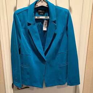 Torrid - Studio Teal Blue Blazer  - NWT - Size M/L - 10